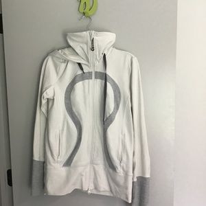 Lululemon running jacket with hood, size 6